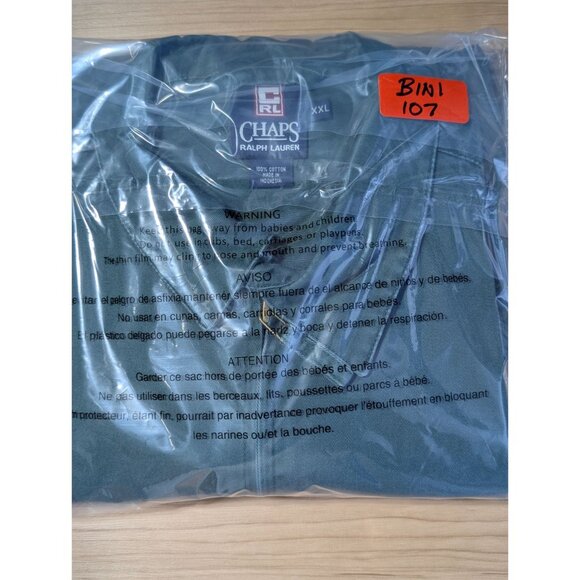 Vintage Chaps Ralph Lauren Mens XXL Green Jacket Embroidered Crest Logo Full Zip - Picture 13 of 13